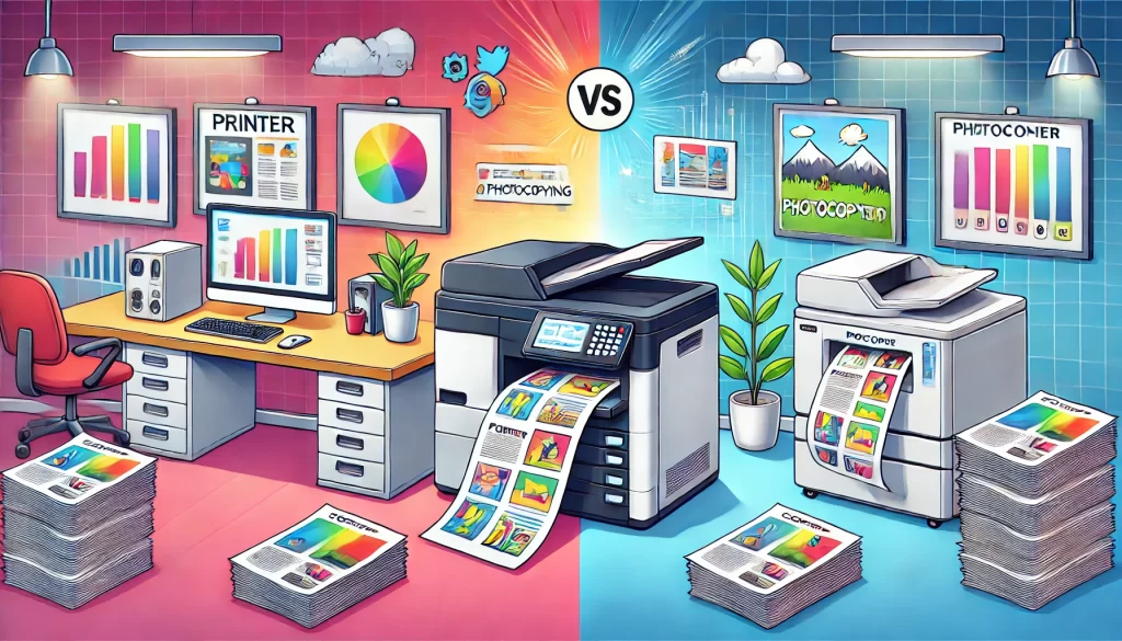 printing vs copying difference