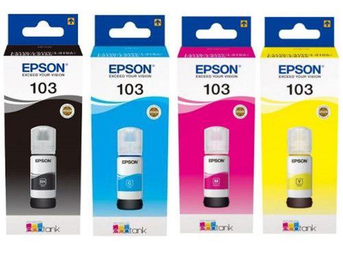 EPSON 103 (C,Y,M,K) Ink For: EcoTank Lseries