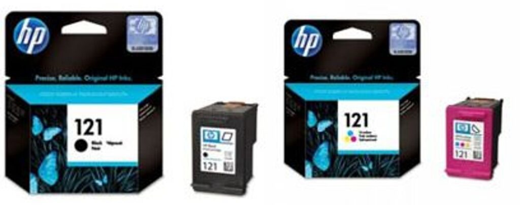 HP 121 Black & Tri-color Ink Cartridge