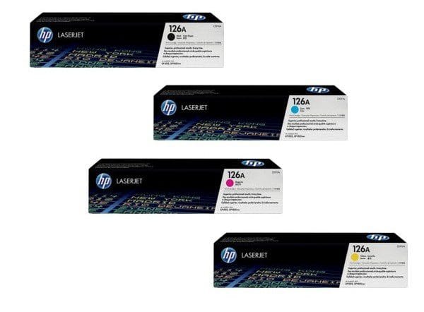 HP 126A (CF287A) C,Y,M,K  LaserJet Toner Cartridge