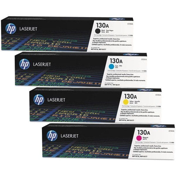 HP 130A (CF350A) C,Y,M,K LaserJet Toner Cartridge