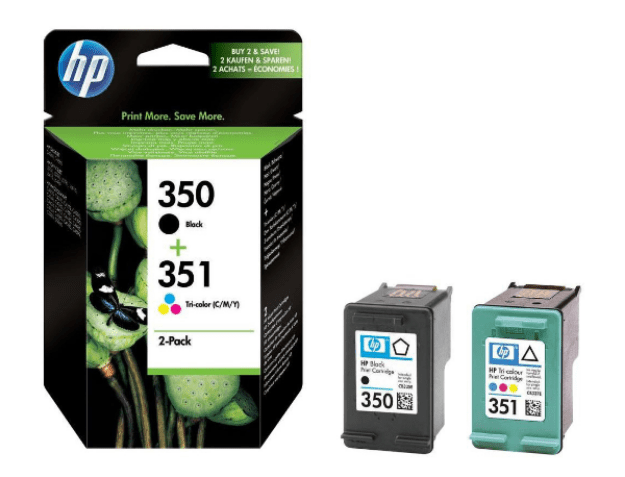 HP 350-351 Black & Tri-color INK Cartridge (CB335EE)