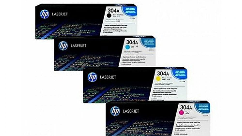 HP 304A  C,Y,M,K LaserJet Toner Cartridge (CC530A)