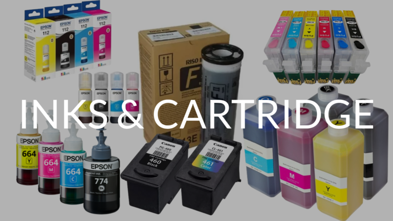 Inks, ink crtridge & master roll banners